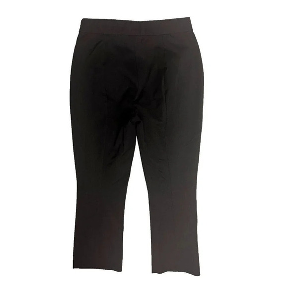 EVERLANE The Side-Zip Stretch Cotton Pants size 2 Black Trousers Comfort Quality - Picture 3 of 16